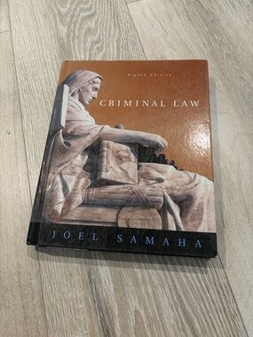 Criminal Law by Joel Samaha Textbook